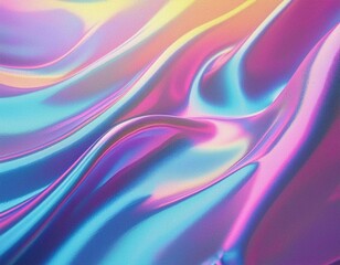 Naklejka premium Holographic Foil Texture Background: 90s Vaporwave Aesthetic