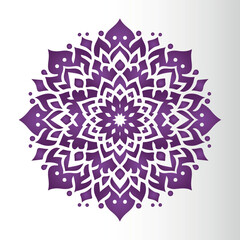 Ornamental mandala arabesque floral pattern islamic east style