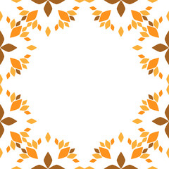 soft color flower frame design