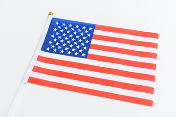 american wave flag texture isolated on white background, USA