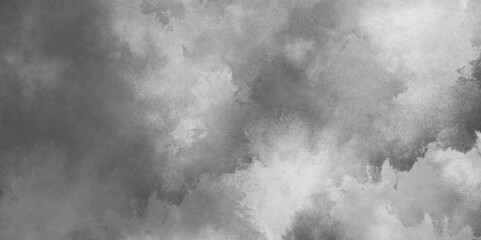 White powder explosion on black grunge texture, Gray abstract background with grainy clouds, Blurred gray decorative plaster or concrete texture with grunge effect, Black grey texture with clouds.