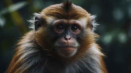 Obraz premium A monkey showing its teeth