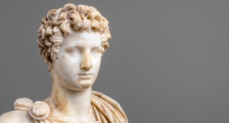 Marble sculpture of a classical figure