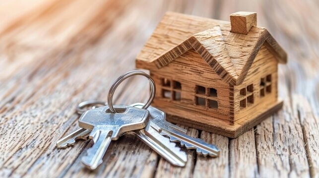 House shaped keychain cut out for house keys a charming accessory for your home