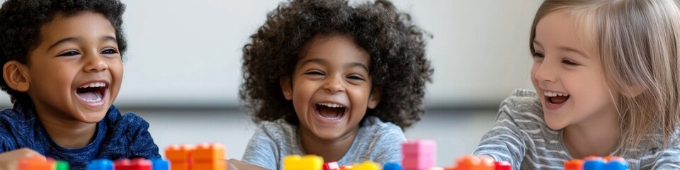 Joyful Language Learning: Child Interacting with Speech Therapist in Early Education and Right Brain Development Training, Preschool Setting for Happy Childhood Development