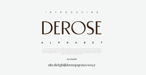 Derose luxury lowercase display font typeface to make your brand looks premium
