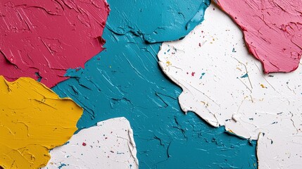 Vibrant abstract paint textures