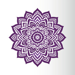 Ornamental mandala arabesque floral pattern islamic east style