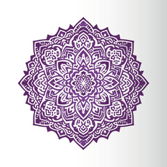 Ornamental mandala arabesque floral pattern islamic east style