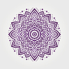 Ornamental mandala arabesque floral pattern islamic east style