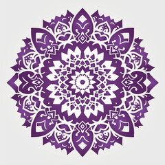 Ornamental mandala arabesque floral pattern islamic east style