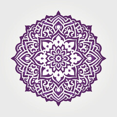 Ornamental mandala arabesque floral pattern islamic east style