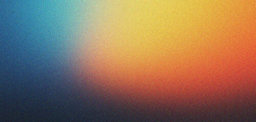 blue and orange gradient background design with grainy noise texture effect, web banner design, product design and social media, Banner poster header design.