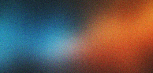 blue and orange gradient background design with grainy noise texture effect, web banner design, product design and social media, Banner poster header design.