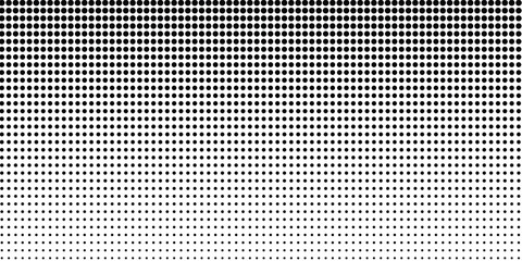 Halftone gradient. Dotted gradient, smooth dots spraying and halftones dot background seamless horizontal geometric pattern vector template set. dots background vector