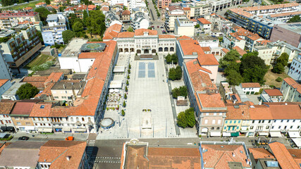 San Dona di Piave Piazza Indipendenza dall'alto