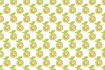 Abstract lemon fruit seamless pattern background