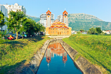 View of co-cathedral of Saint Peter the Apostle, Roman Catholic Archdiocese. Bar, Montenegro