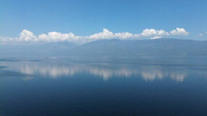 lake and mountains