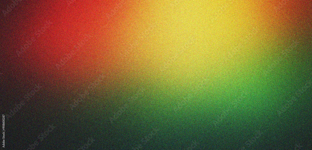 Poster green, red and yellow gradient background design with noise texture effect, for art product design a