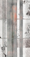 Geometry modern repeat pattern with textures washed and aged.
