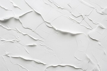 Close-up of white surface with cracks and lines adding texture and depth. Smooth appearance marked by imperfections. Focus on subject in foreground.