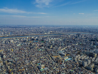 Obraz premium 【東京都】東京スカイツリーからの眺望