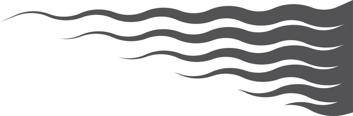 Speed lines. Black comic motion. Fast symbol