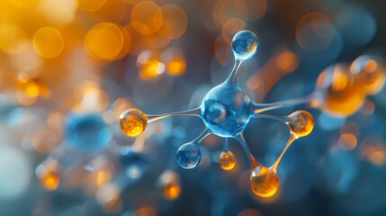 3d model of water molecules