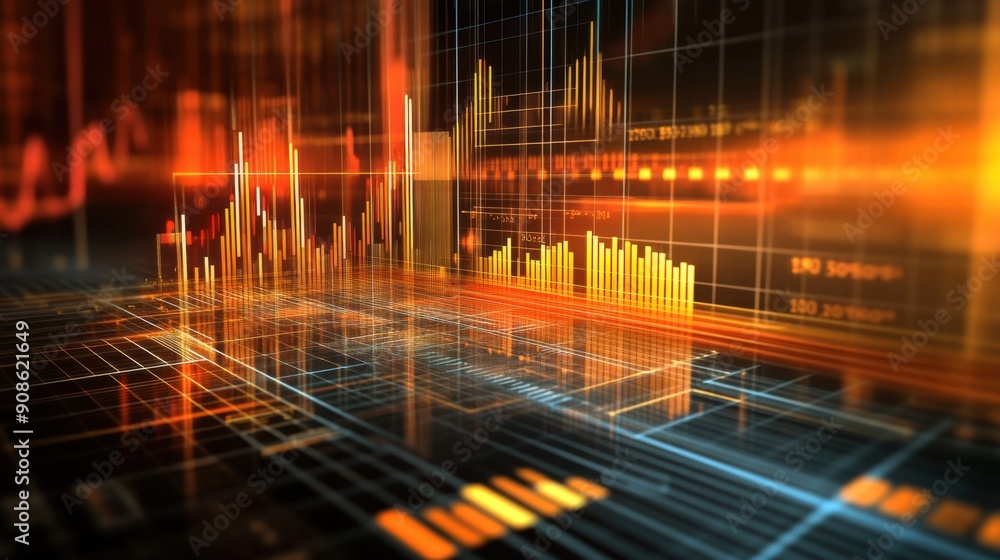 Aufkleber enhancing business performance through digital interfaces - concept of efficiency and growth