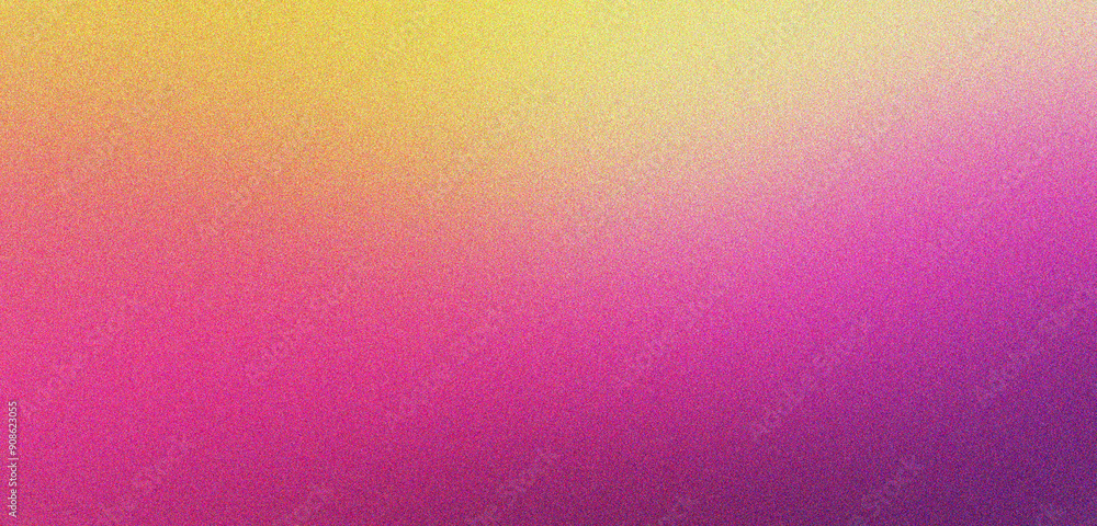 Poster yellow and pink gradient background design with noise texture effect, for art product design and soc