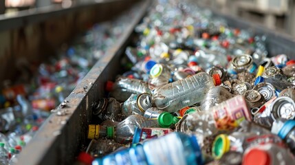 Eco-Friendly Recycling Facility Sorting and Processing Materials for Sustainability