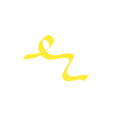 yellow ribbon line strokes