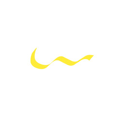 yellow ribbon line strokes