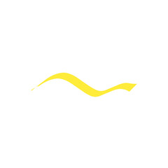 yellow ribbon line strokes