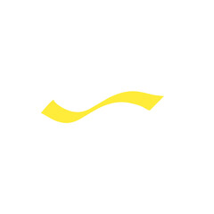 yellow ribbon line strokes