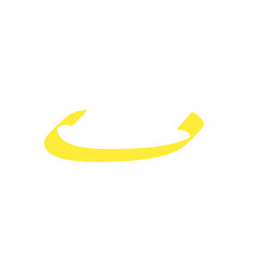 yellow ribbon line strokes