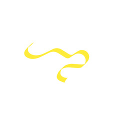 Obraz premium yellow ribbon line strokes