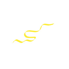 yellow ribbon line strokes
