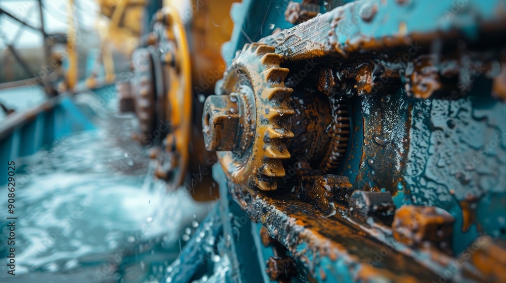 Aufkleber gears and bolts in marine applications withstand corrosive environments and dynamic loads.