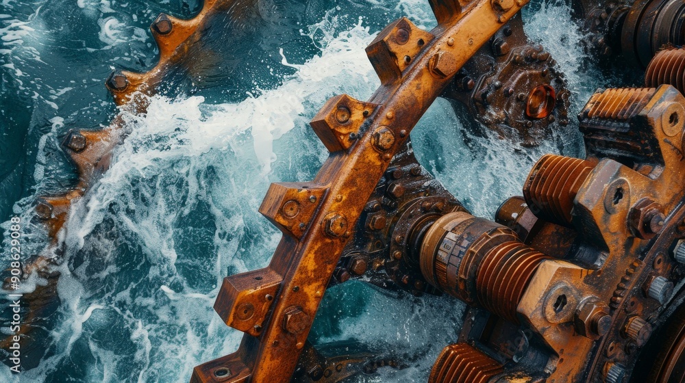 Poster gears and bolts in marine applications withstand corrosive environments and dynamic loads.