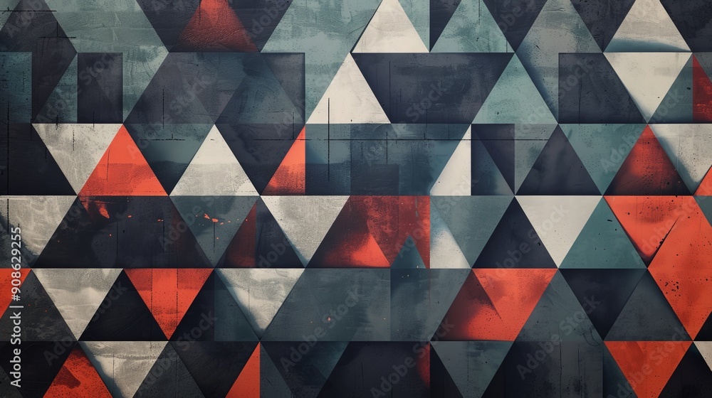 Aufkleber geometric pattern texture adds a modern and graphic appeal, enhancing the structure and visual impac