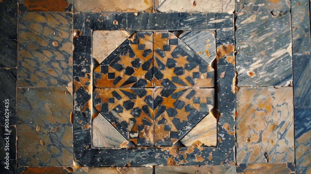 Fototapete geometric patterns in ancient civilizations. discuss the use of geometric designs in ancient archite