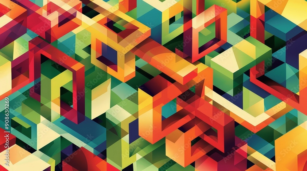 Poster geometric patterns in mathematical puzzles. describe a geometric puzzle or problem that challenges l