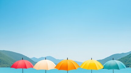 A group of people lounging under umbrellas, taking a break from the sun.