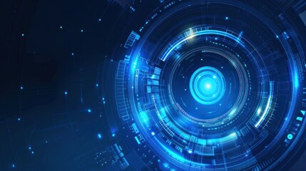 Abstract Futuristic Digital Interface Design
