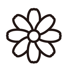 シンプルなコスモスのアイコン