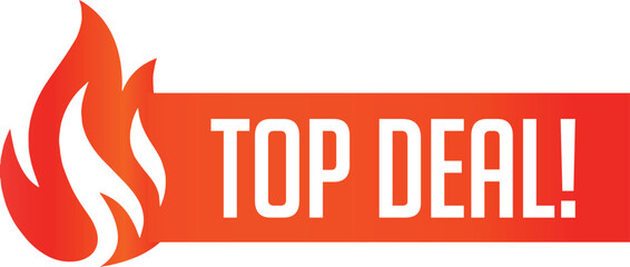 Top Deal E-commerce Marketing Discount Offer Tags Design Vector Illustration