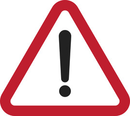 Isolated triangle yellow triangle yellow black exclamation mark sign for caution, warning, danger, attention please, error, warning, hazard