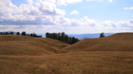 person in the mountains